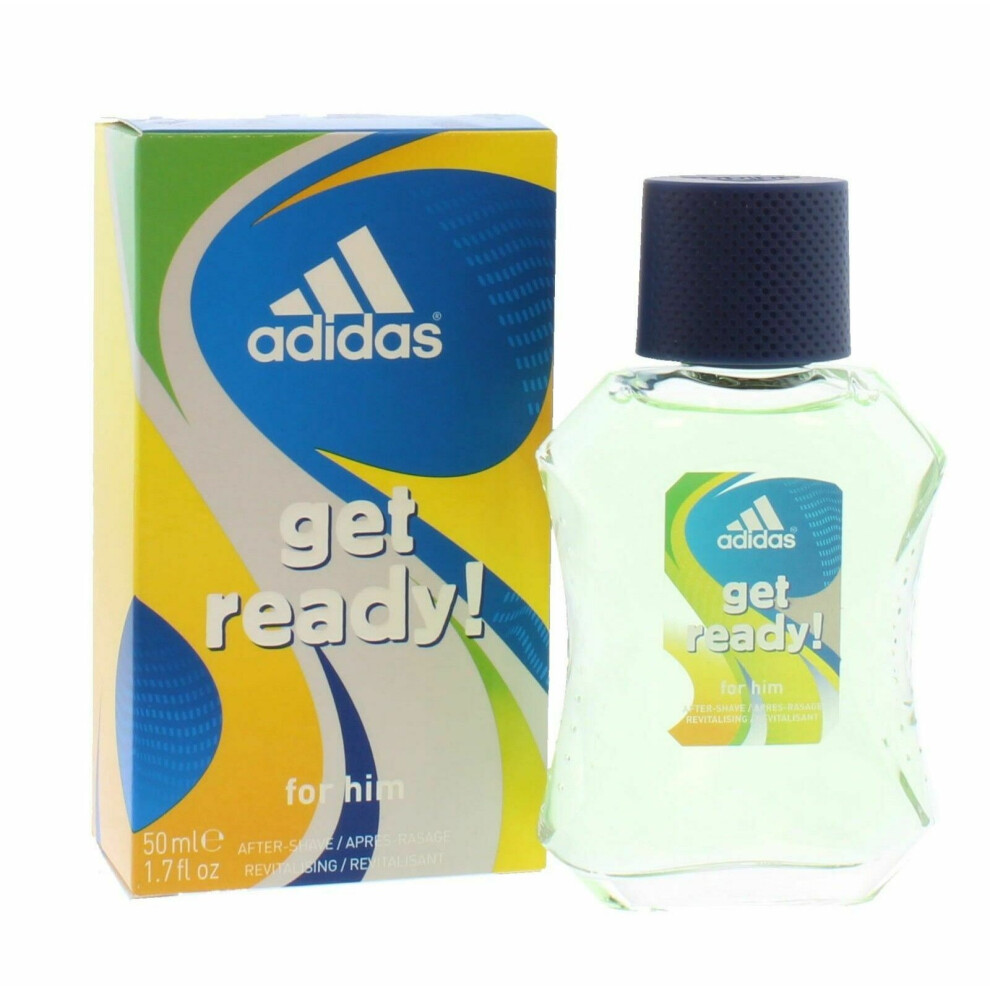 Adidas Get Ready After Shave Lotion For Men 50ml Refreshes The Skin