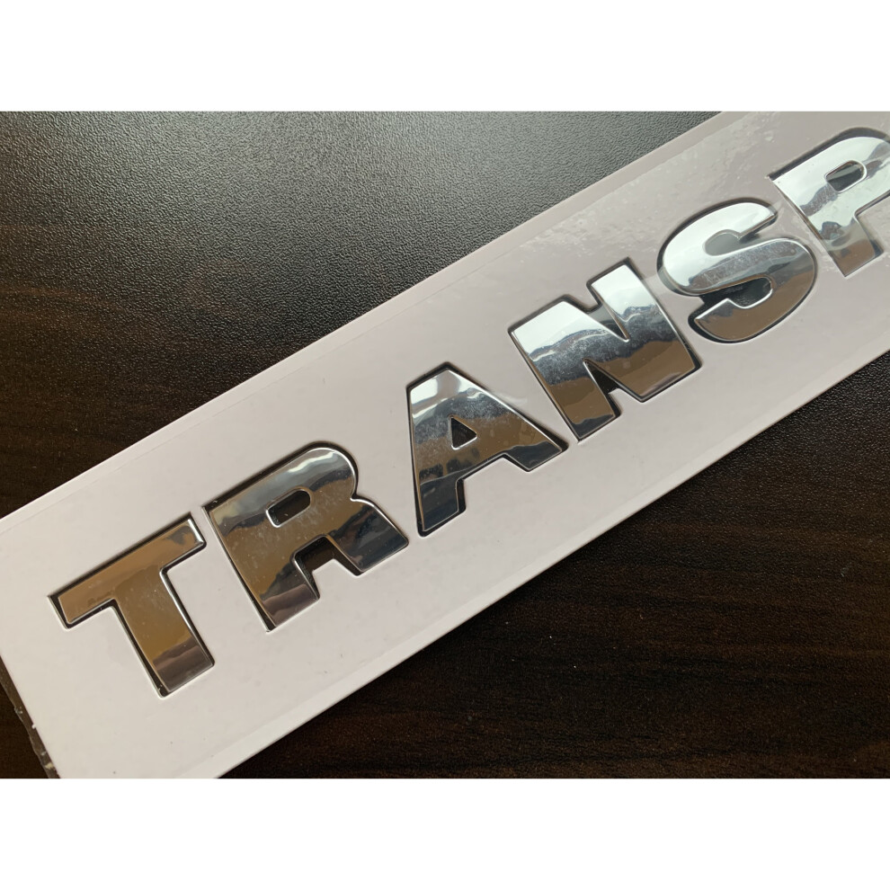 CHROME TRANSPORTER BADGE FOR REAR TAILGATE VW T4 T5 T6 MODELS