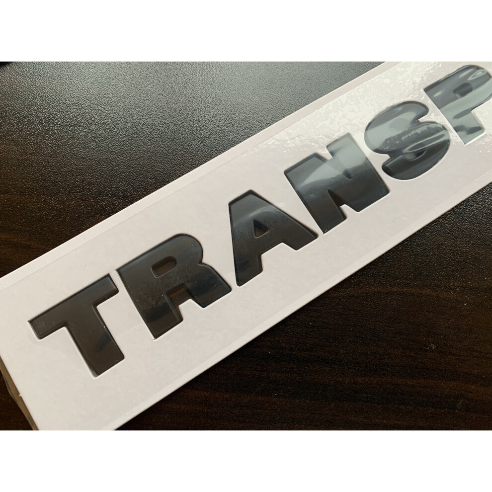 Autocc Matt Transporter Badge For Rear Tailgate Vw T4 T5 T6 Models Black