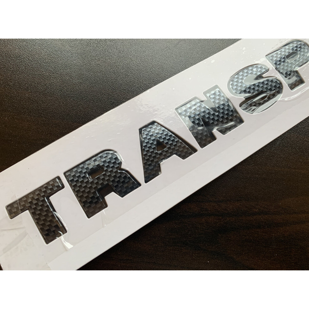 Autocc Carbon Effect Transporter Badge For Rear Tailgate Vw T4 T5 T6 Models Black