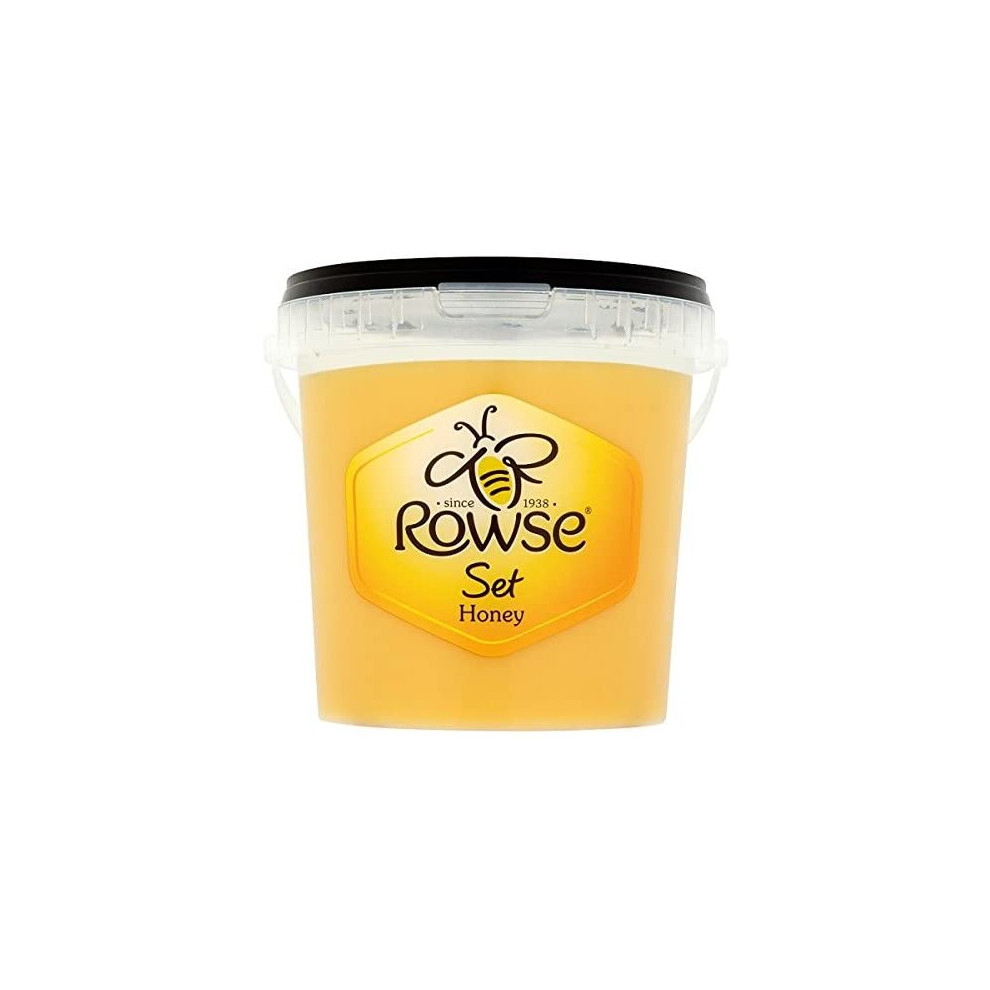 Rowse Clear Set Honey Syrup Pure Natural Sweet Creamy Smooth Large Tub 1.36Kg