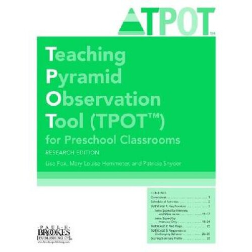Teaching Pyramid Observation Tool (TPOT™) for Preschool Classrooms ...