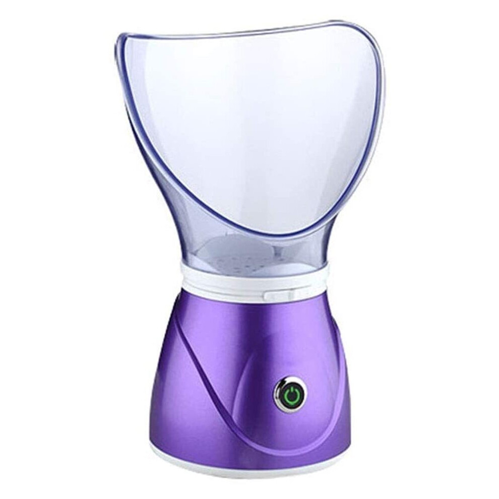 Steaming Face, Professional Sinus Steam, Inhaler Facial Skin Moisturizing Spa Steamer, With Aroma Diffuser Humidifier Function Purple