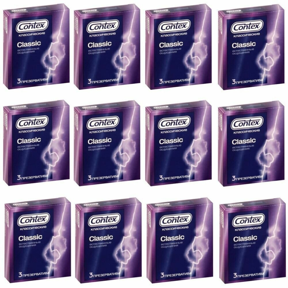 36 X CONTEX CONDOMS CLASSIC MENS PENIS RUBBER JONNY JOHNNY SEX CONTRACEPTIVE AID