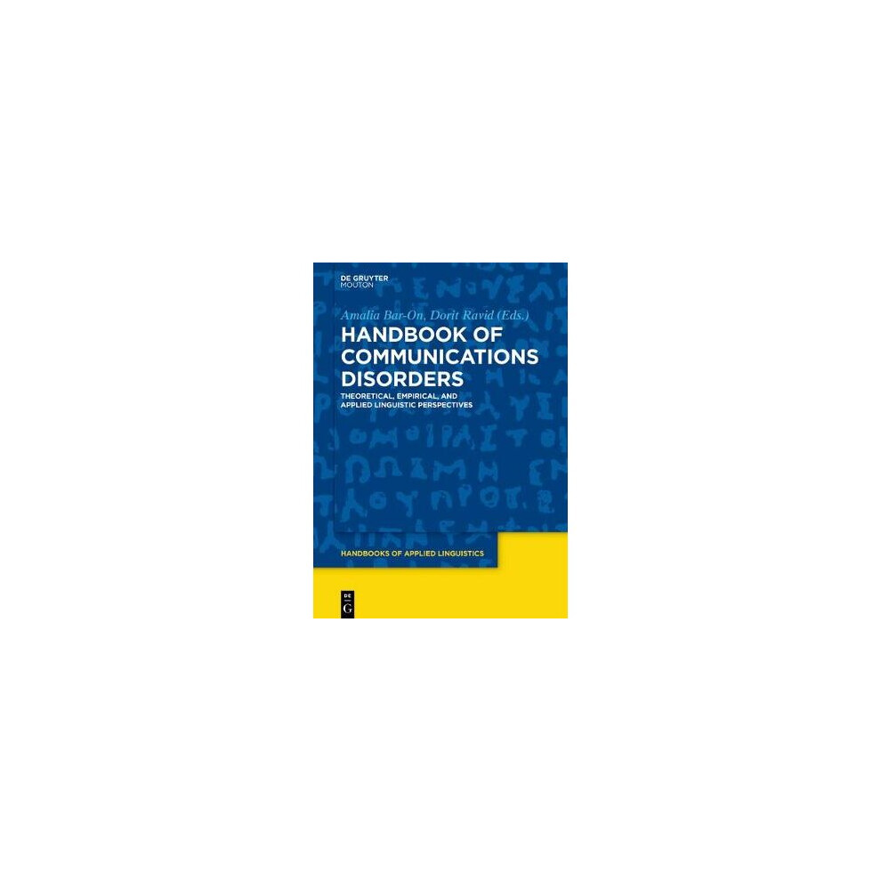 Handbook of Communications Disorders