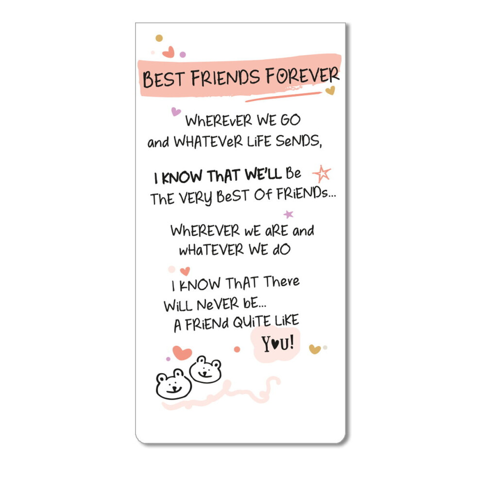 WPL Inspired Words Best Friends Forever Magnetic Bookmark