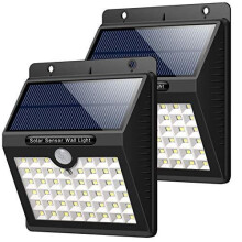 HETP Solar Lights Outdoor, 46 LED Solar Motion Sensor Security Lights Waterproof Wireless Solar Powered Light Outdoor Wall Lights Solar Lamp with 3