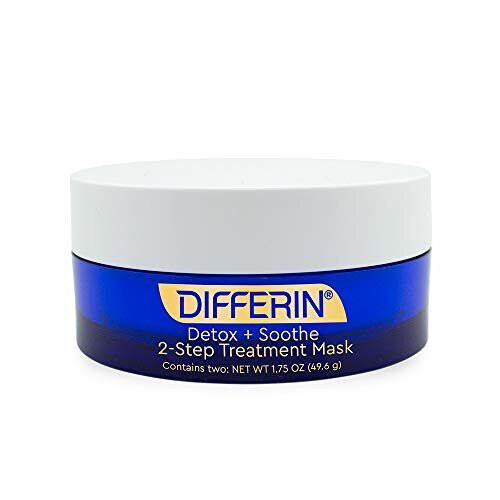 Differin Detox + Soothe 2Step Face Mask, Suitable for Sensitive Skin, 1.75 Oz 2