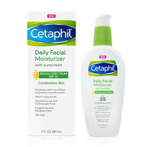 Cetaphil Σετάφιλ, Καθημερινή Λιπ-Φράσκου Φακιόμορυζερ με Σολάρις, SPF 35, Αroma-Free, 3 fl oz (88 ml)