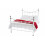 (Small Double) Cambridge Metal Bed Frame White - Strong Mesh Base 1