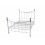 (Small Double) Cambridge Metal Bed Frame White - Strong Mesh Base 2