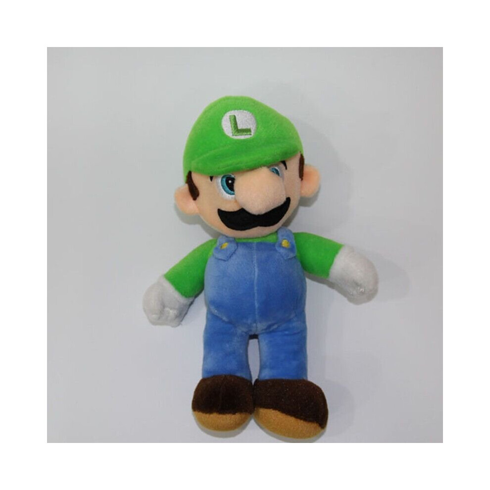 (Luigi, 35cm) Super Mario Bros. Mario and Luigi Plush Toy DOLL