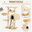 PawHut PawHut Cat Tree Kitten Scratching Activity Playing Climb Center 6