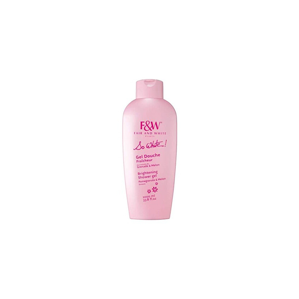 Fair and White So White! Refreshing Shower Gel with Pomegranate & Melon Extracts, 1000ml / 33.8fl.oz.