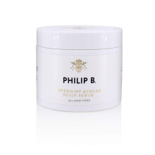 PHILIP B. Peppermint Avocado Scalp Scrub 8 Fl Oz Creme-Shampoo + Meersalz-Kopfhautpeeling mit Hamamelis und Aloe fr alle Haartypen