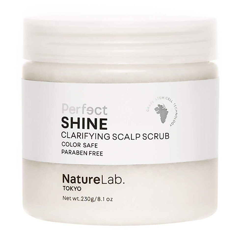 NatureLab Perfect Shine Scalp Scrub - Paraben-Free Dry Scalp Treatment + Scalp Moisturizer - 3-in-1 Gentle Foaming + Exfoliating Scrub with Grape Stem