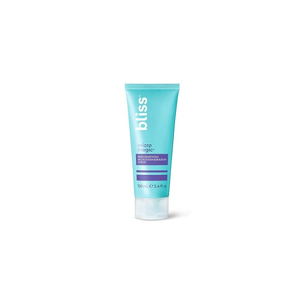 Bliss Micro Magic | Skin-renewing Microdermabrasion Scrub | Straight-from-the-Spa | Tightens Pores & Brightens Skin | Paraben Free, Cruelty Free | 3.4
