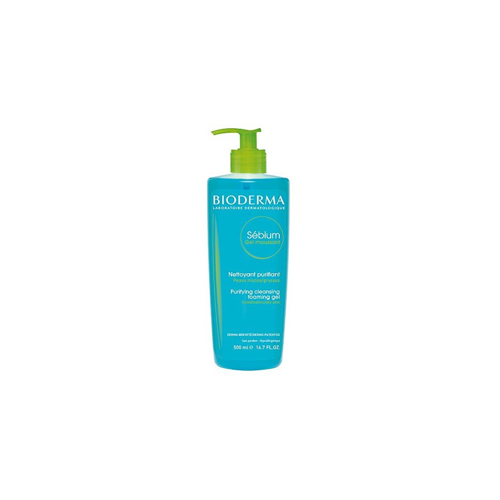 Bioderma - SÃ©bium - Foaming Gel Pump - Cleansing and Make-Up Removing - Skin Purifying - for Combination to Oily Skin