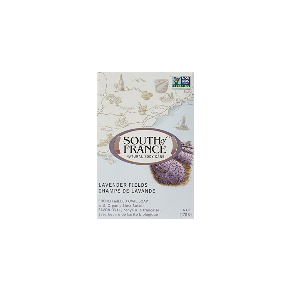 South Of France Lavender Natural Fields Bar Soap, 6 Oz