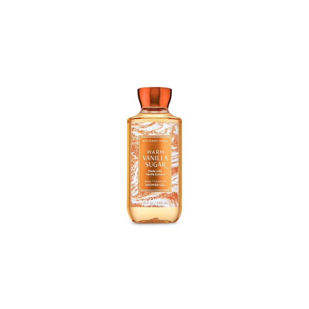 Bath and Body Works Warm Vanilla Sugar Shower Gel Wash 10 Ounce