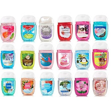 Bath and Body Works Anti-Bacterial Hand Gel 5-Pack PocketBac Sanitizers, Assorted Scents, 1 fl oz each