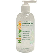 Natural Aloe Vera Leaf Gel - 100% Clean and Pure Hydrating Aloe With Manuka Honey - Face and Body After Sun Care - Aloe Gel for Sunburn and Acne - No