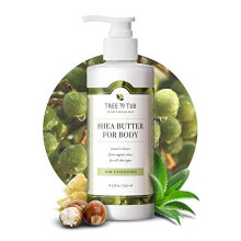 Tree To Tub, Shea Butter Moisturizing Body Lotion, Ei- Vettä, Hydrating for kuivaa, Herkkä iho, Ei- Maku, 8.5 fl oz (250 ml)
