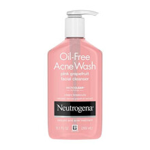 Neutrogena öljytön salisyylihappo vaaleanpunainen greippihuokoset puhdistava aknepesuaine ja kasvojen puhdistusaine C-vitamiinilla 9,1 fl. oz