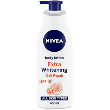 Nivea Crema Corpo Riparatrice Naturale Glow | Con SPF 15 e 50X Vitamina C | 13,52 Fl Oz | Confezione da 1