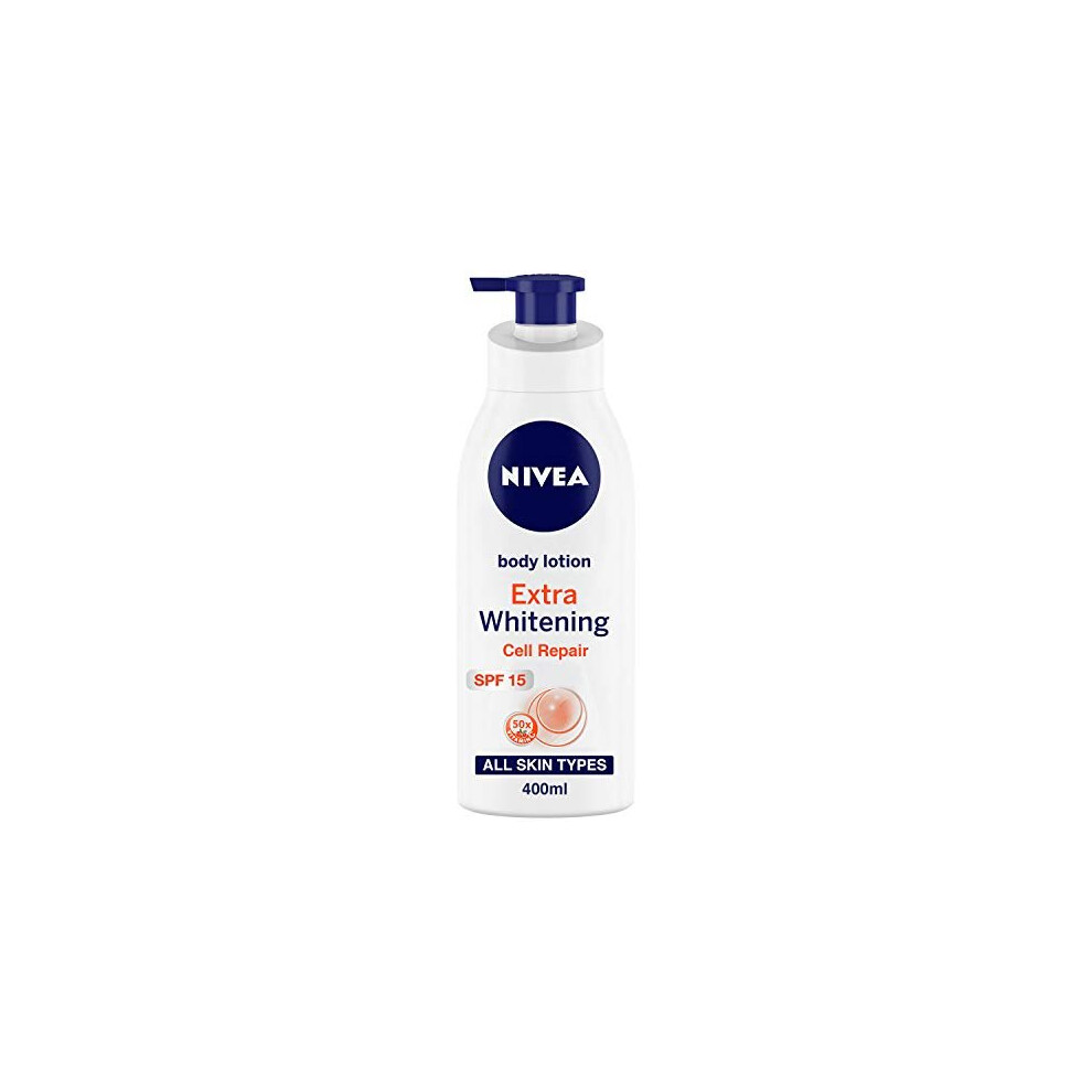 Nivea Extra Whitening Cell Repair Body Lotion SPF 15, 400ml