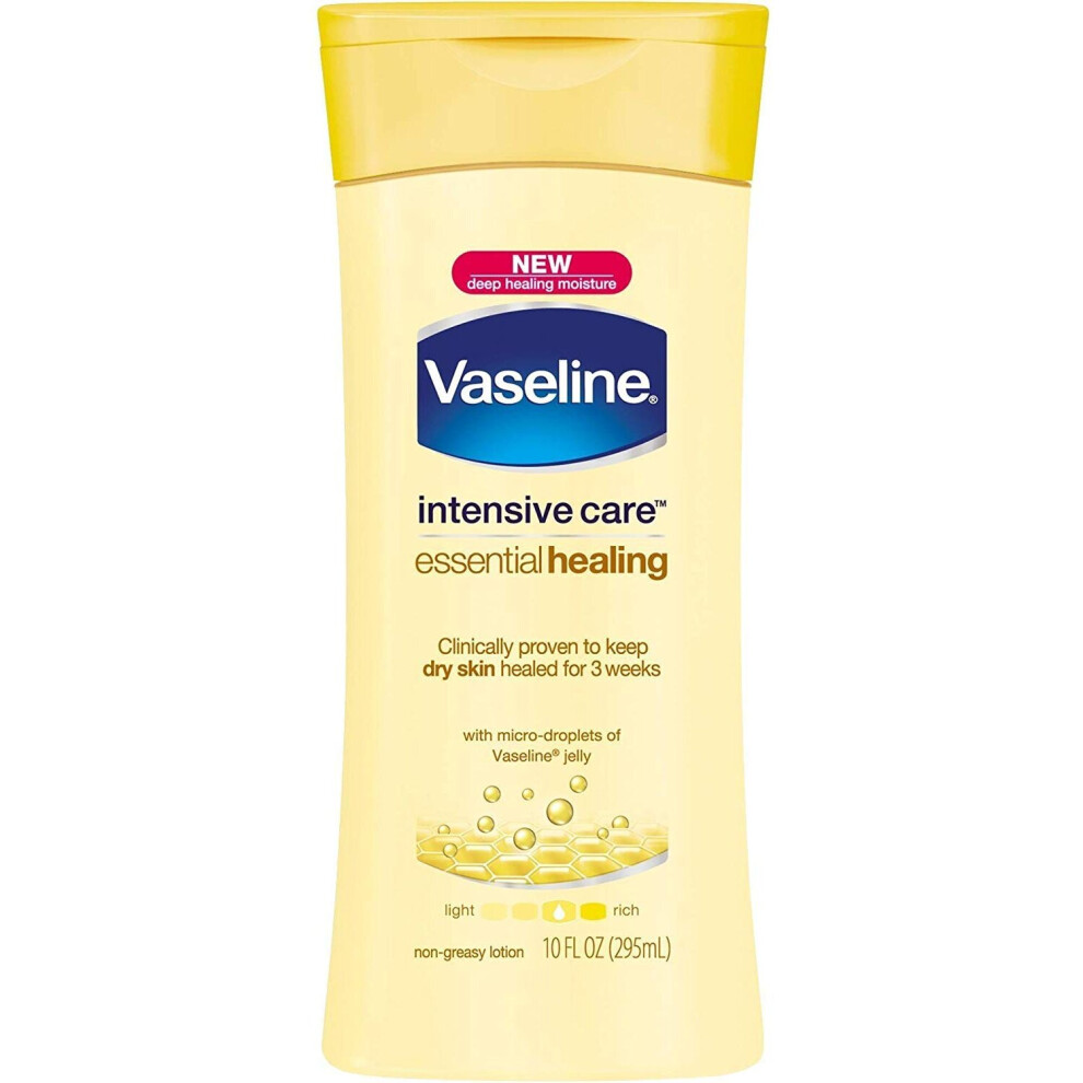 Vaseline Intensive Care Body Lotion, Essential Healing Dry Skin Repair, Pack of 6, (13.53 Oz / 400ml Each)