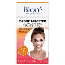 Biore, T-Zone Targeted Deep Cleansing Pore Strips, 15 Strips