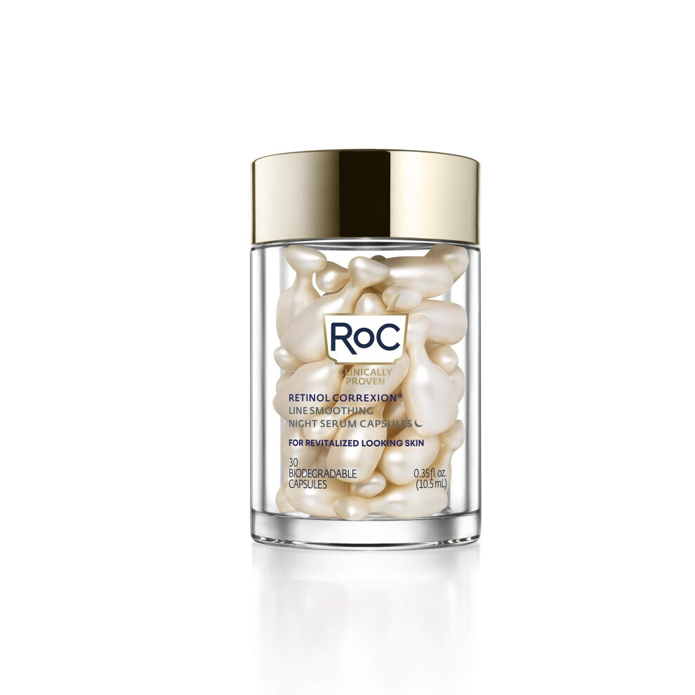 RoC Retinol Correxion Line Smoothing Night Retinol Serum, 30 Capsules