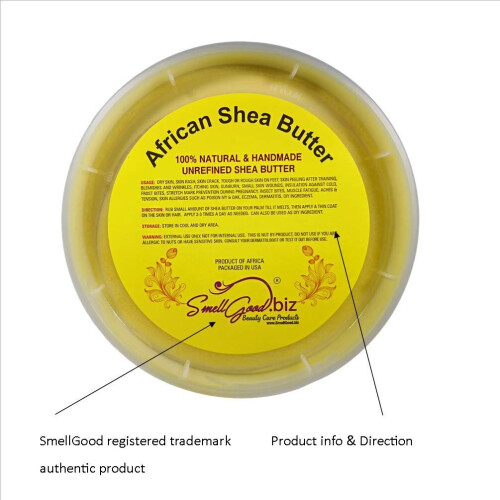 SmellGood Afrikanische Sheabutter, 32 oz. 2