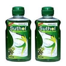 (Pack Of 2) Boroline's Antiseptic Suthol 100ml Skin Hygiene Liquid, Neem Best New