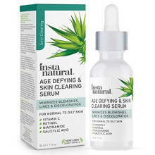 InstaNatural Vitamin C Anti Aging Skin Clearing Serum - Wrinkle, Fine Line, Pigmentation, Pore Minimizer & Dark Spot Corrector for Face - Retinol, Hya