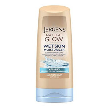 Jergens Natural Glow FIRMING In-shower Self Tanner for Fair to Medium Skin Tones, 7.5 Ounce, Anti Cellulite Firming Body Lotion, Wet Skin Lotion for G