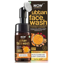 WOW Skin Science Ubtan Face Wash with Chickpea Flour, Turmeric, Saffron, Almond Extract, Rose Water & Sandalwood Oil - No Sulphate, Parabens, Silicone