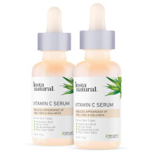 Vitamin C Facial Serum Duo - Anti-Aging Serum, With Hyaluronic Acid & Vitamin E, Brighten & Defend, Anti-Aging, Wrinkle Reducer & Sun Damage Corrector