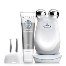 NuFACE PRECISION Facial Toning Kit | Trinity Facial Trainer Device + Effective Lip + Eye Attachment | Skin Care Device to Lift Contour Tone Skin + Red