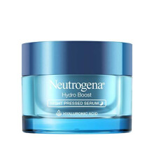 Neutrogena Hydro Boost Purified Hyaluronic Acid Pressed Night Serum, Facial Serum with Antioxidants & Hyaluronic Acid for Dry Skin, Oil-Free & Non-Com