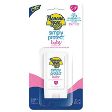 Banana Boat Simply Protect Mineral-Based Sunscreen Stick for Baby, SPF 50+, 25% Fewer Ingredients, 0.5 Ounce