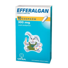 Efferalgan 300 mg Rectal Suppositories, 10 pcs – Fast-Acting Pain & Fever Relief