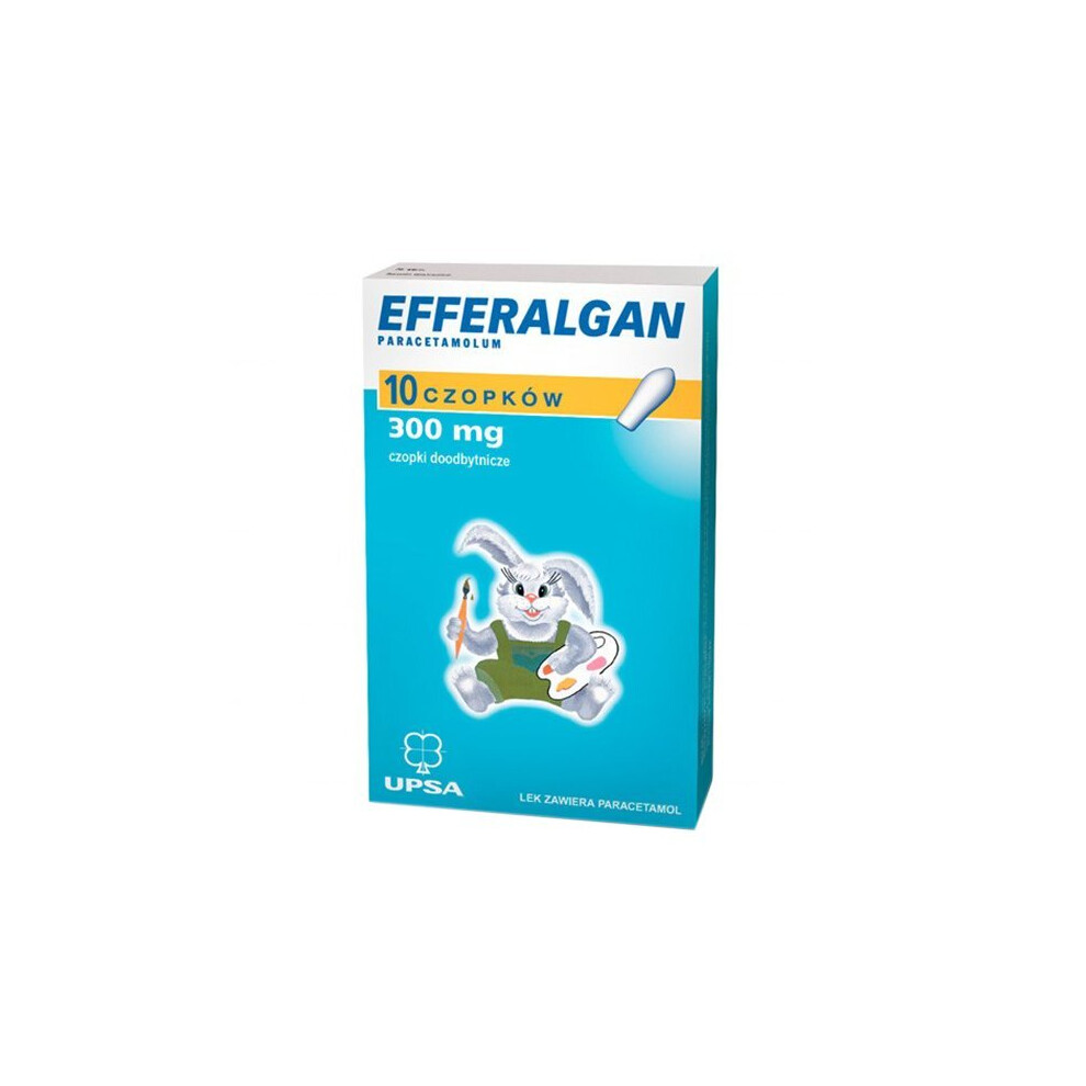 Efferalgan 300 mg, rectal suppositories, 10 pcs