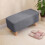 Living And Home Pouffe Padded Footstool Ottoman Upholstered Foot Stool Long Seat 2