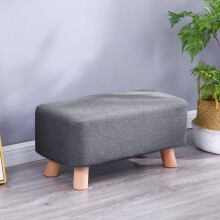 Pouffe Padded Footstool Ottoman Upholstered Foot Stool Long Seat