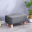 Living And Home Pouffe Padded Footstool Ottoman Upholstered Foot Stool Long Seat 1