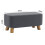 Living And Home Pouffe Padded Footstool Ottoman Upholstered Foot Stool Long Seat 5