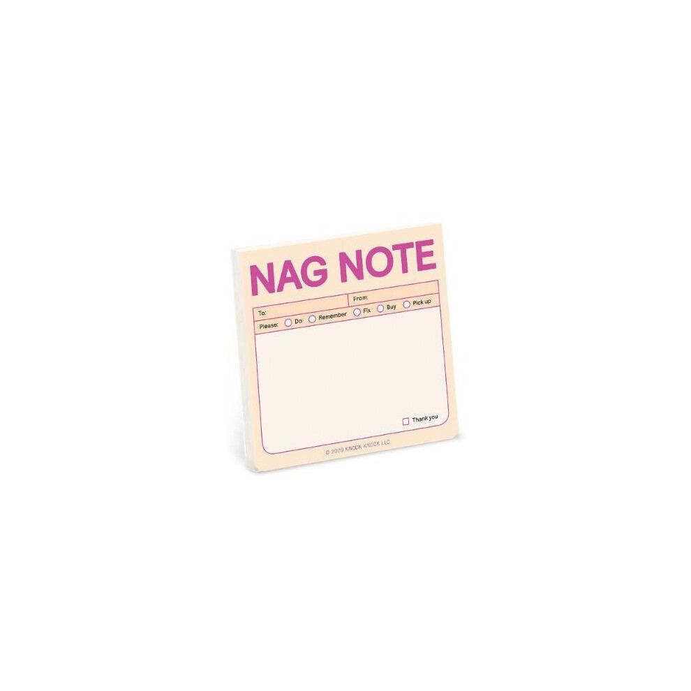 Knock Knock Nag Note Sticky Notes (Pastel Edition)