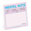 Knock Knock Mental Note Sticky Notes (Pastel Edition) 1